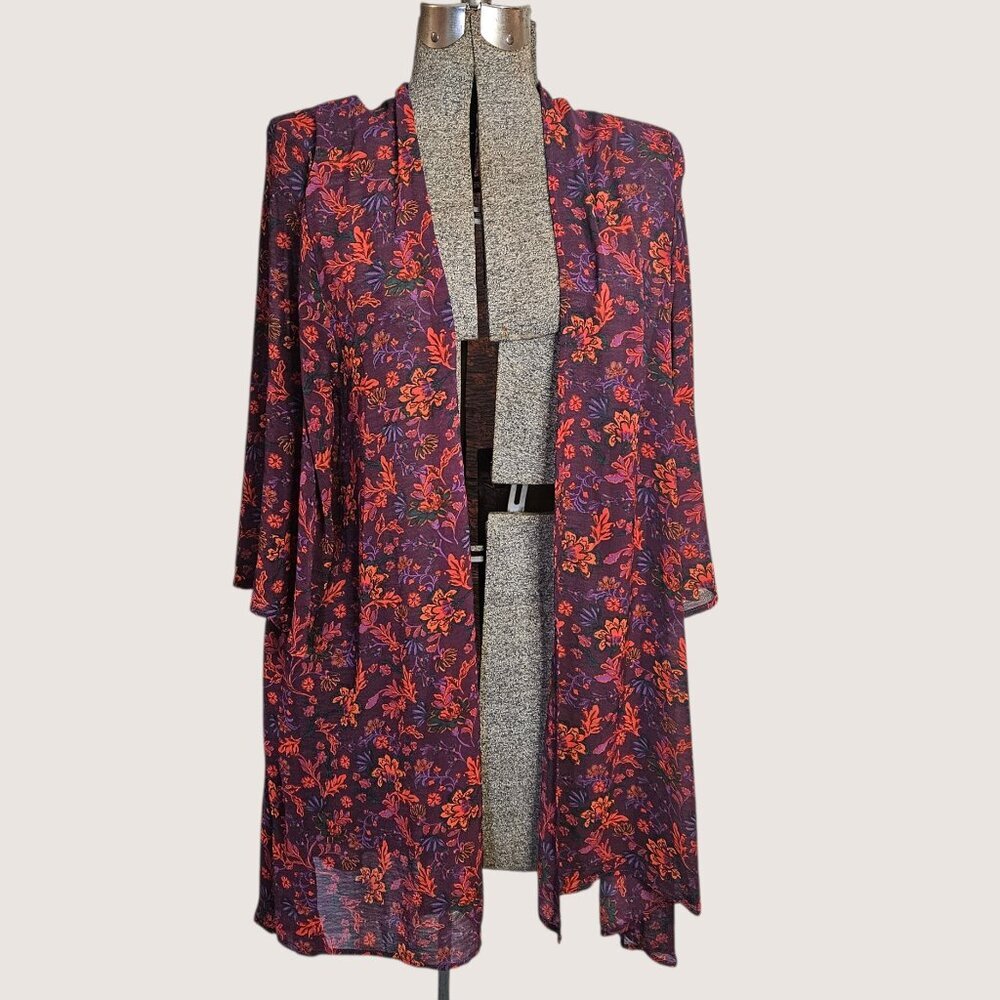 Torrid Sheer Open Front Long Cardigan